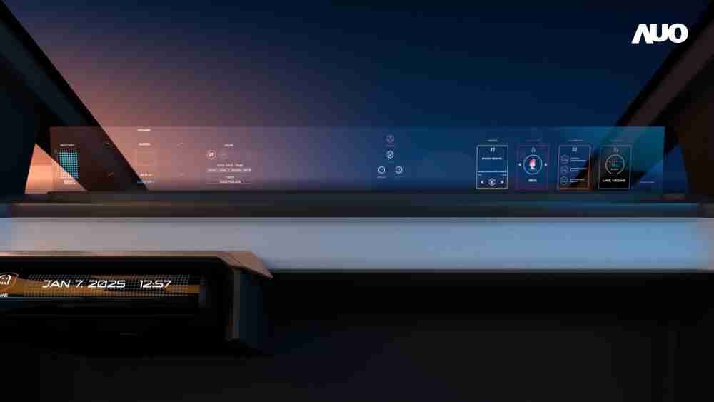 彩神vll无界透明显示接口(Horizon Image Glass)透过车运算方案整合仪表板、、中控台及副驾显示器，，，一体式全景呈现，，，，提供乘用者清晰的前方视野、、、行车必要信息与娱乐功能